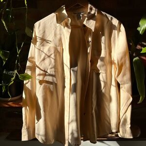 Vintage yellow silk blouse